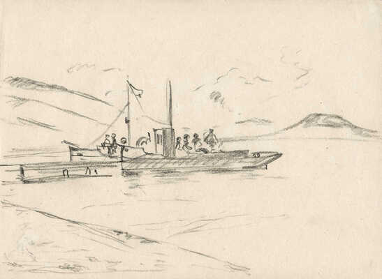 Тарханов Михаил Михайлович. Лот из семи графических работ из серии «Армения. Глубины Севана» в папке с авторским оформлением художника